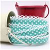 Order  Crochet Edge - Mint/White Spot